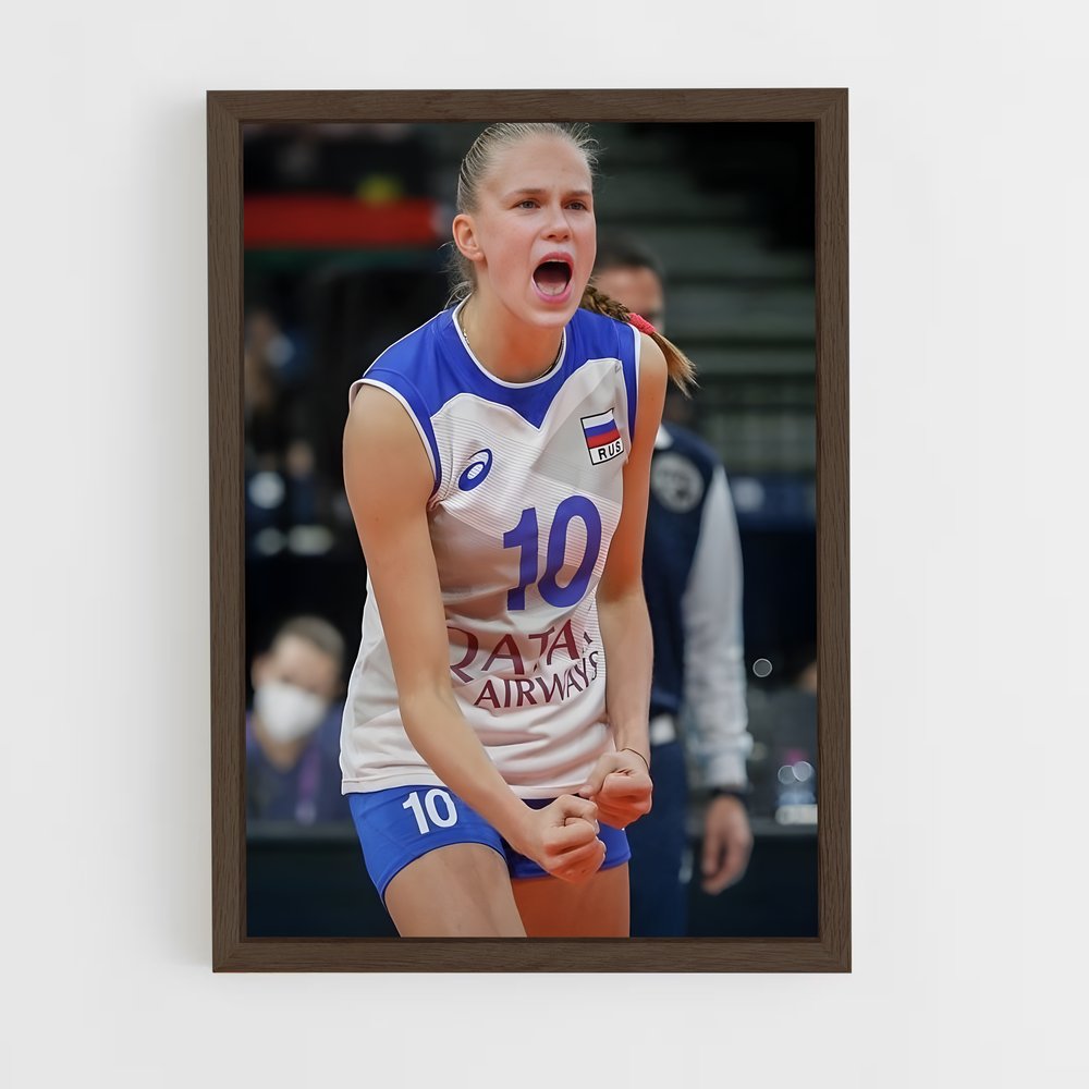 Poster L'Équipe de Russie en Action – affiche Volleyball (vue 5)